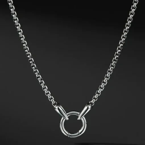 Cadena con dije circular