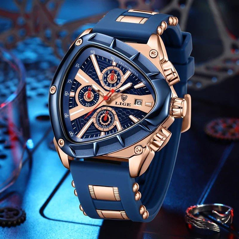Combo Premium Azul Reloj línea Lige + Billetera tarjetero - Image 12
