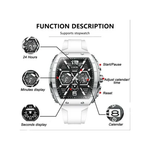 Reloj línea Lige Súper premium 5atm Con luz - Image 7