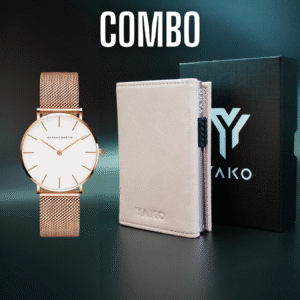 Combo Reloj Hannah martin + Billetera