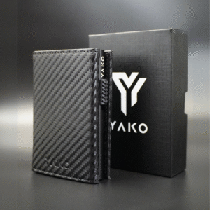 Billetera y tarjetero Premium - Negro rayas
