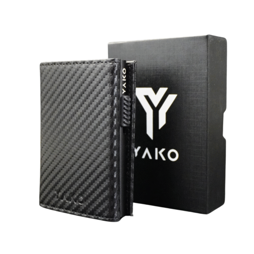 Billetera y tarjetero Premium - Negro rayas - Image 11