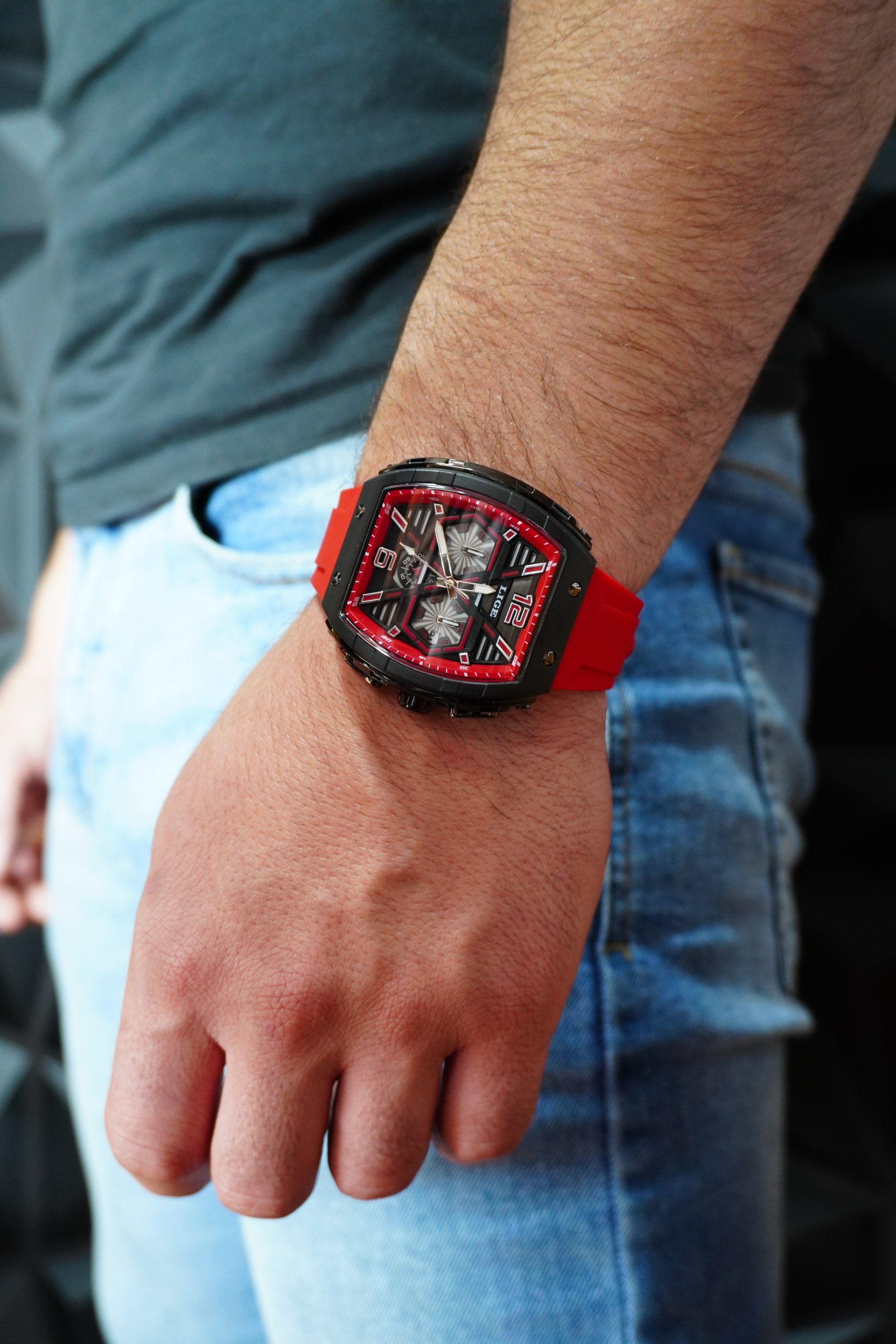 Reloj línea Lige Súper premium 5atm Con luz - Image 8