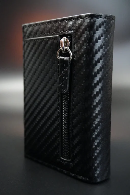 Billetera y tarjetero Premium - Negro rayas - Image 3