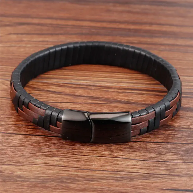 Pulsera de cuero trenzada - Image 5