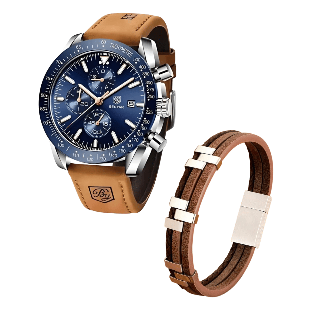 Combo Reloj línea Benyar + Pulsera