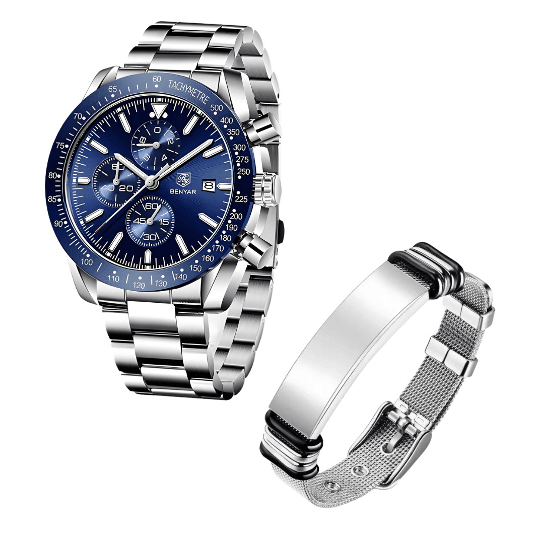 Combo Reloj línea Benyar + Pulsera