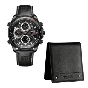Combo Reloj Naviforce + Billetera clásica YAKO RFID anticlonación