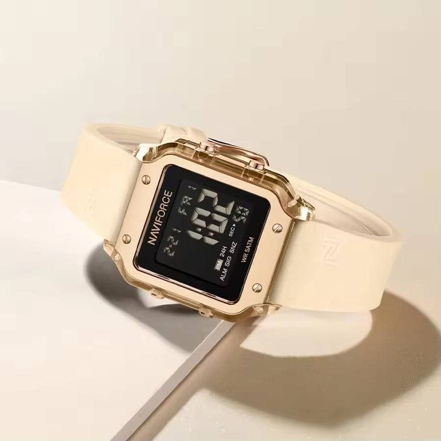 Reloj Femenino Naviforce Digital Gold Beige - Image 4