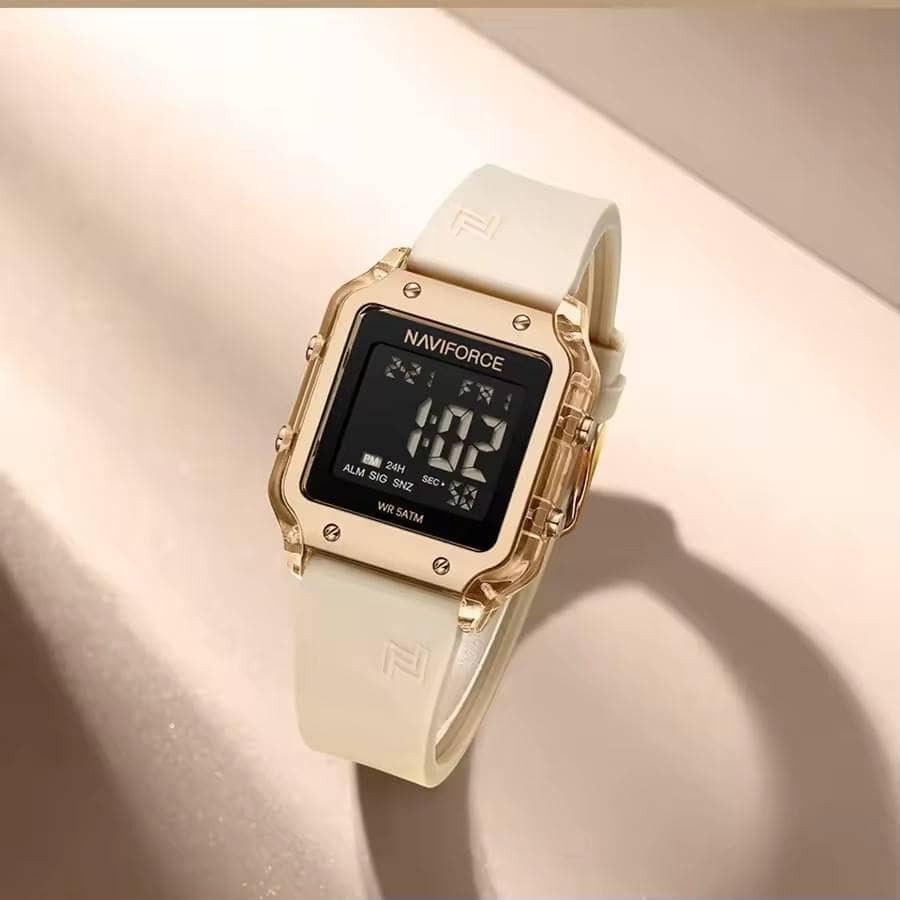 Reloj Femenino Naviforce Digital Gold Beige - Image 3