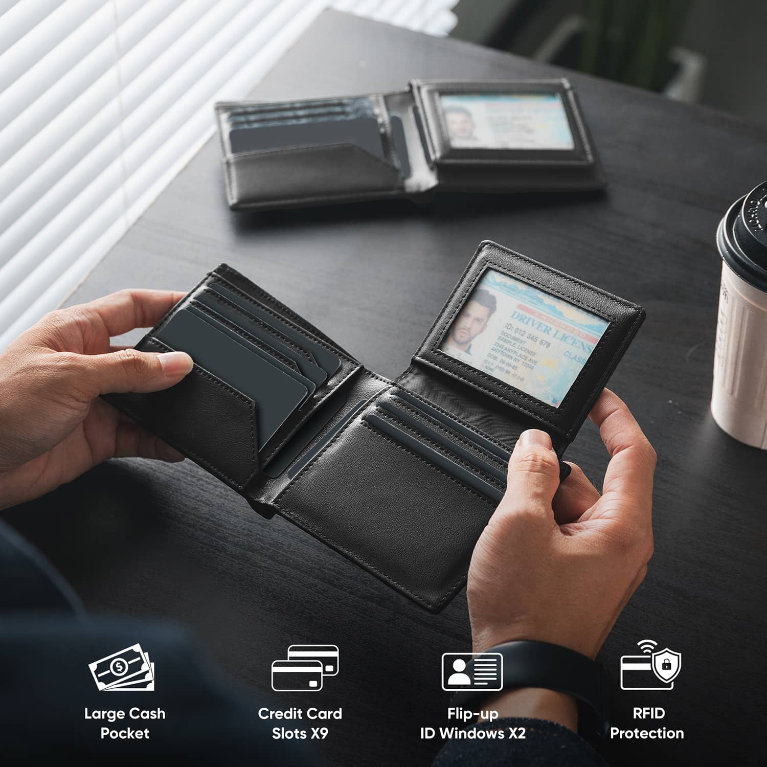 Billetera YAKO – Diseño clásico con protección RFID - Image 7