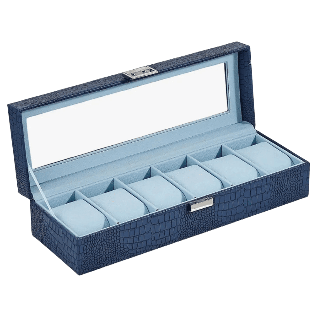 Estuche organizador para 6 relojes