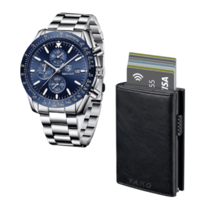 Combo Presencia – Reloj Benyar + Billetera Tarjetero Premium