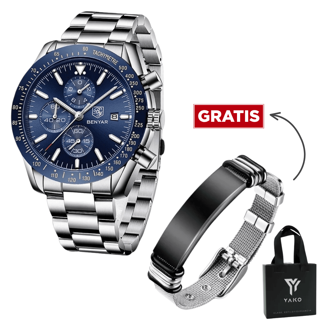 Combo Reloj lìnea Benyar + Pulsera de Regalo